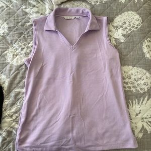 Women’s purple golf tank size medium